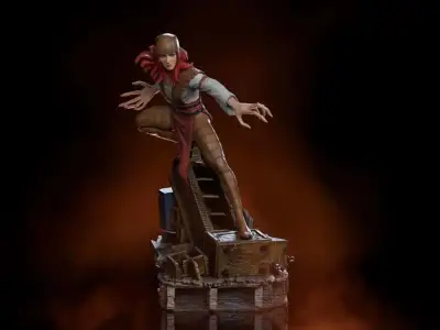 Statue x men lady deathstrike 1/10
